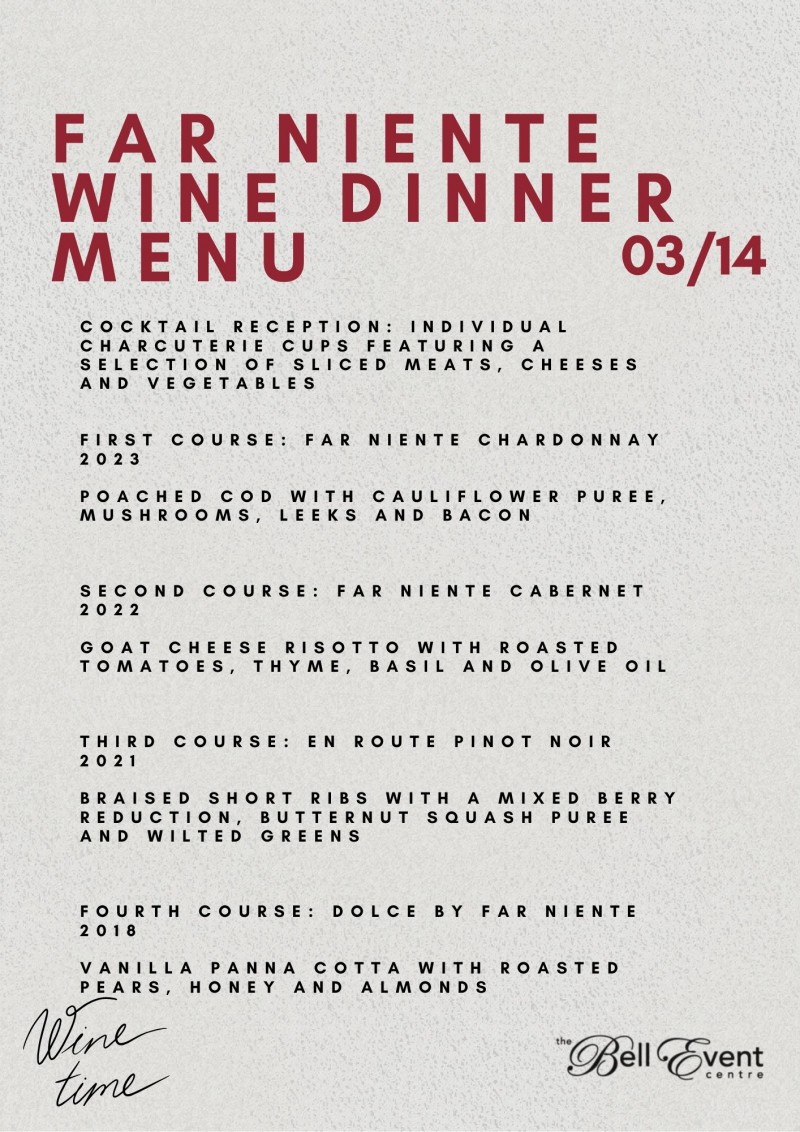 Far Niente Wine Dinner